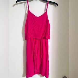 Hot pink boutique dress